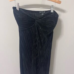 PrettyLittleThing Black Strapless Dress